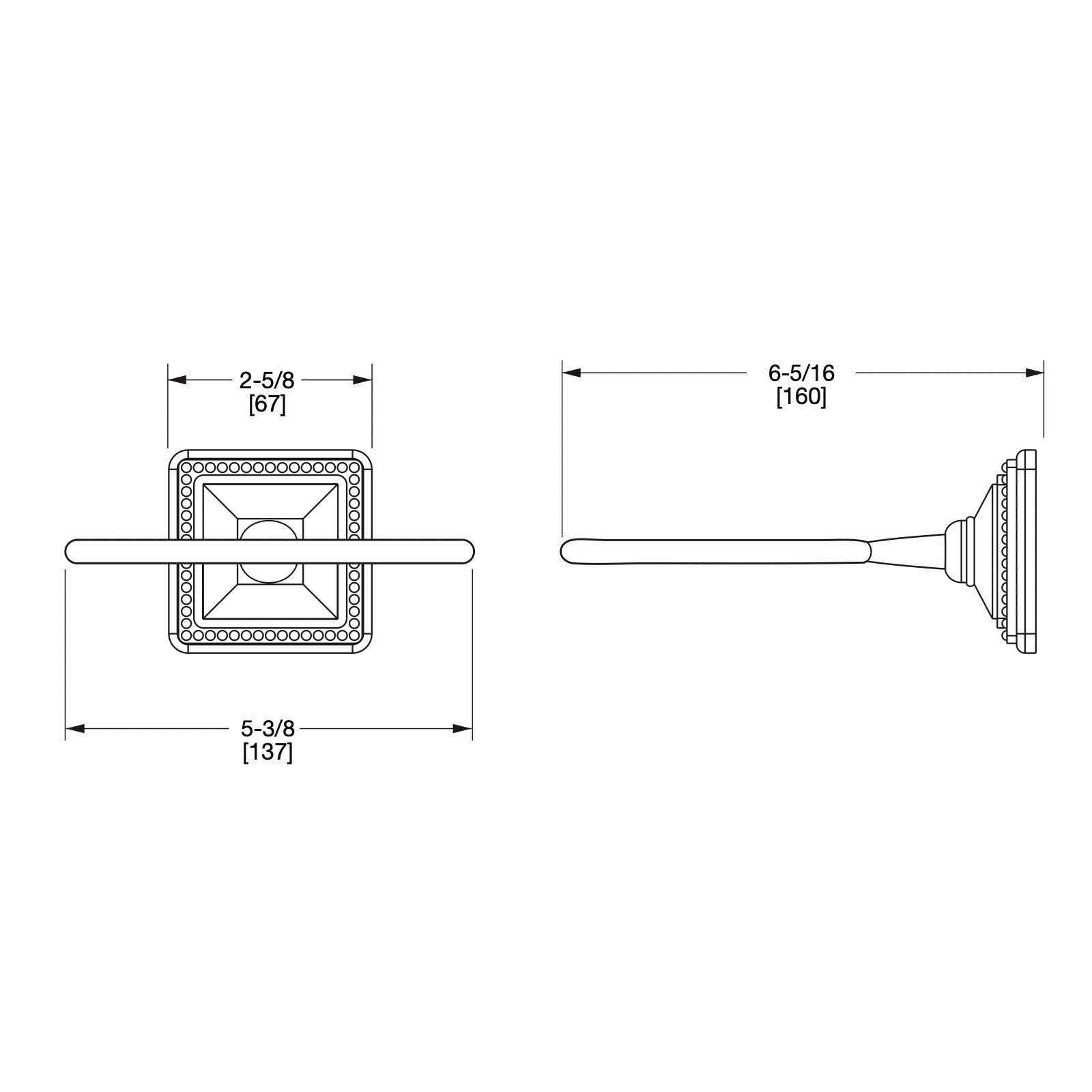  Giá treo đĩa xà bông tắm Hammered Pyramid - 3221-HMRD 