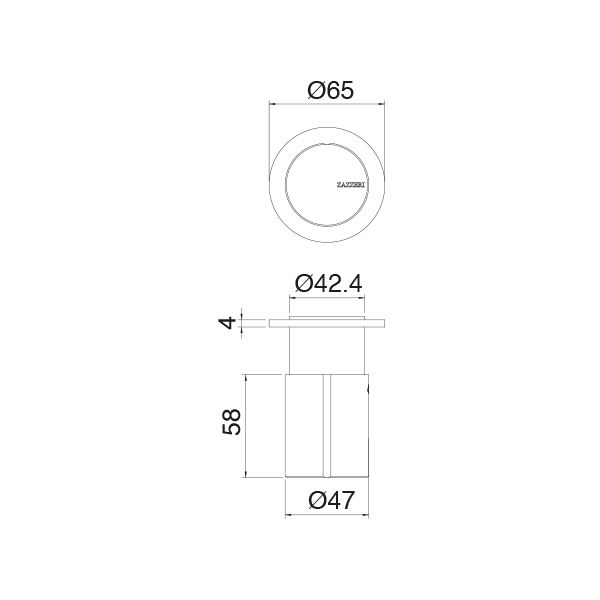  Vòi sen gắn tường Z316 stainless steel - 3301UDI110 