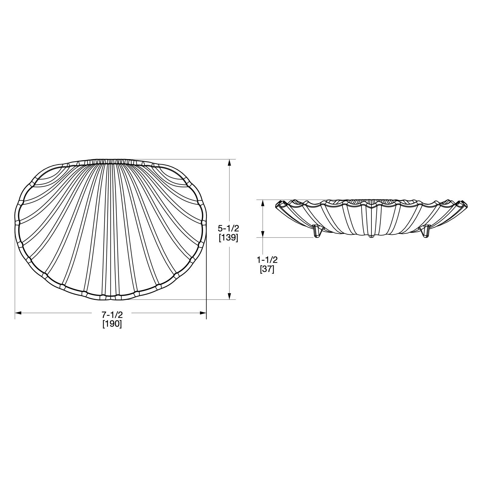  Đĩa xà bông tắm Large Shell - 3314 