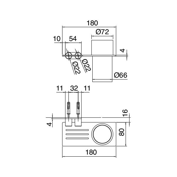  Giá treo và ly phòng tắm Z316 stainless steel - 33A06200A00 