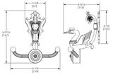  Móc treo áo Swan bằng đồng - 3403 