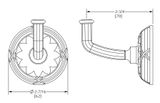  Móc treo áo Ribbon & Reed bằng đồng - 3435 