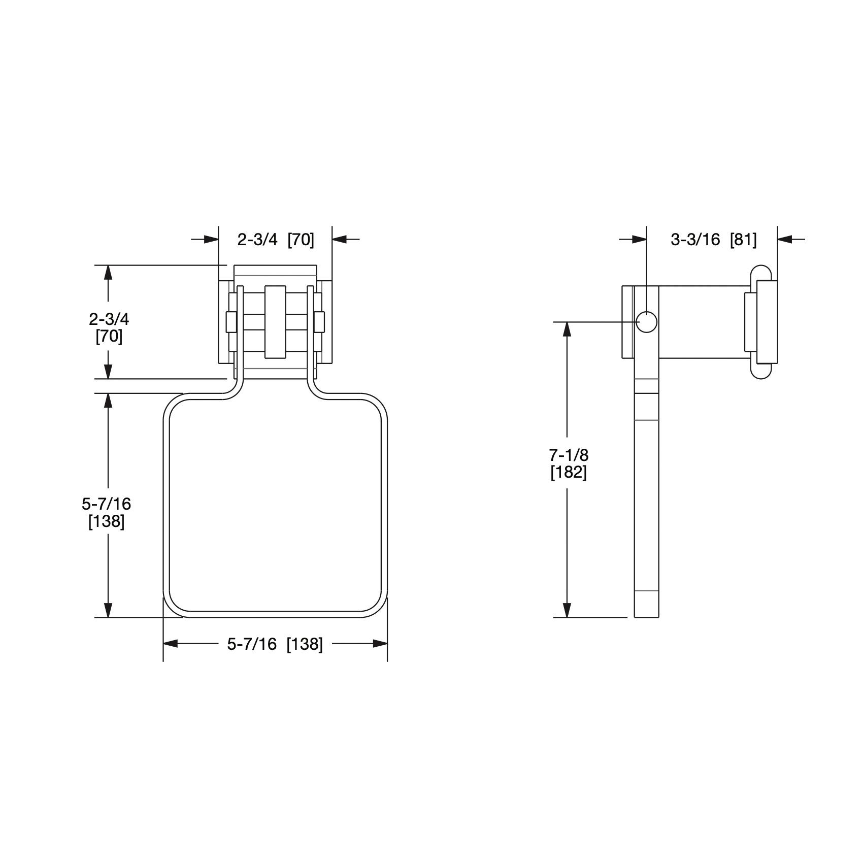  Móc treo khăn phòng tắm Nouveau bằng đồng - 3453 