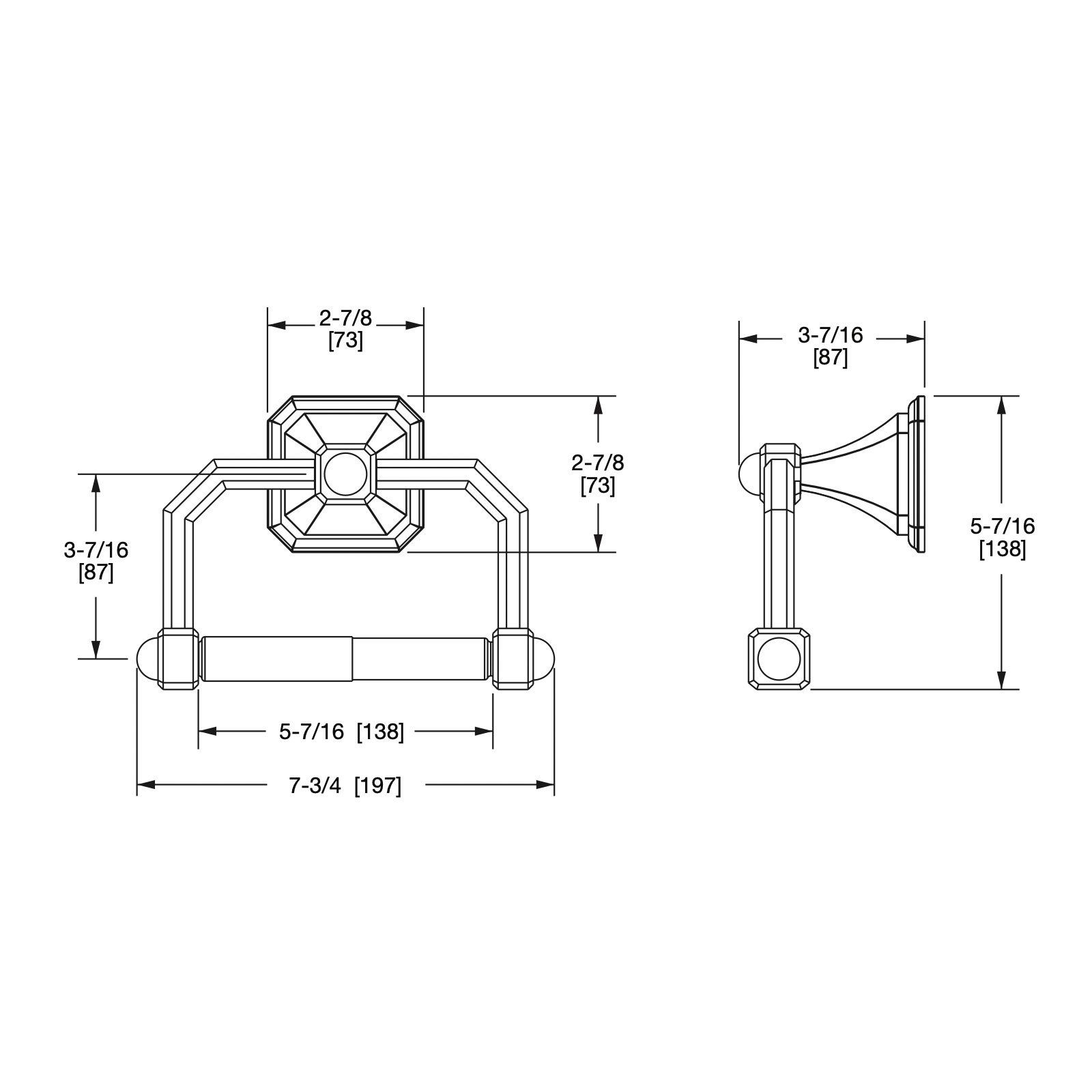 Móc treo giấy vệ sinh không nắp chụp Harrison - 3525