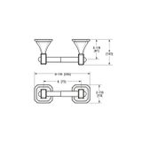  Móc treo giấy vệ sinh không nắp chụp Harrison - 3525-DP 