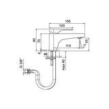  Vòi chậu rửa mặt One Hundred bằng đồng - 36001010A00 