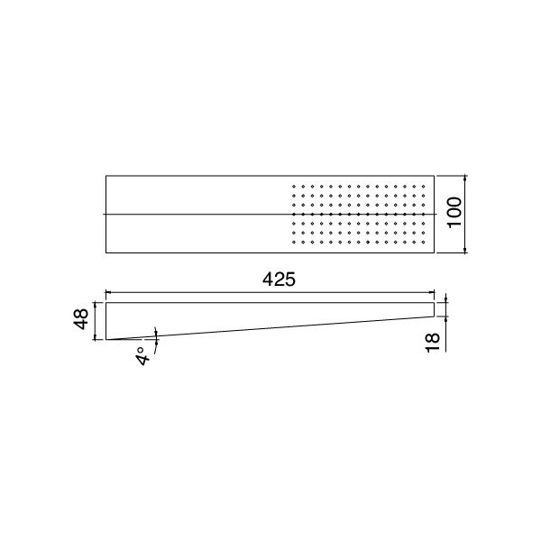  Vòi sen gắn tường One Hundred bằng đồng - 3600DDI110 