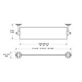  Kệ kính treo tường 610mm Acanthus - 3669S-24 