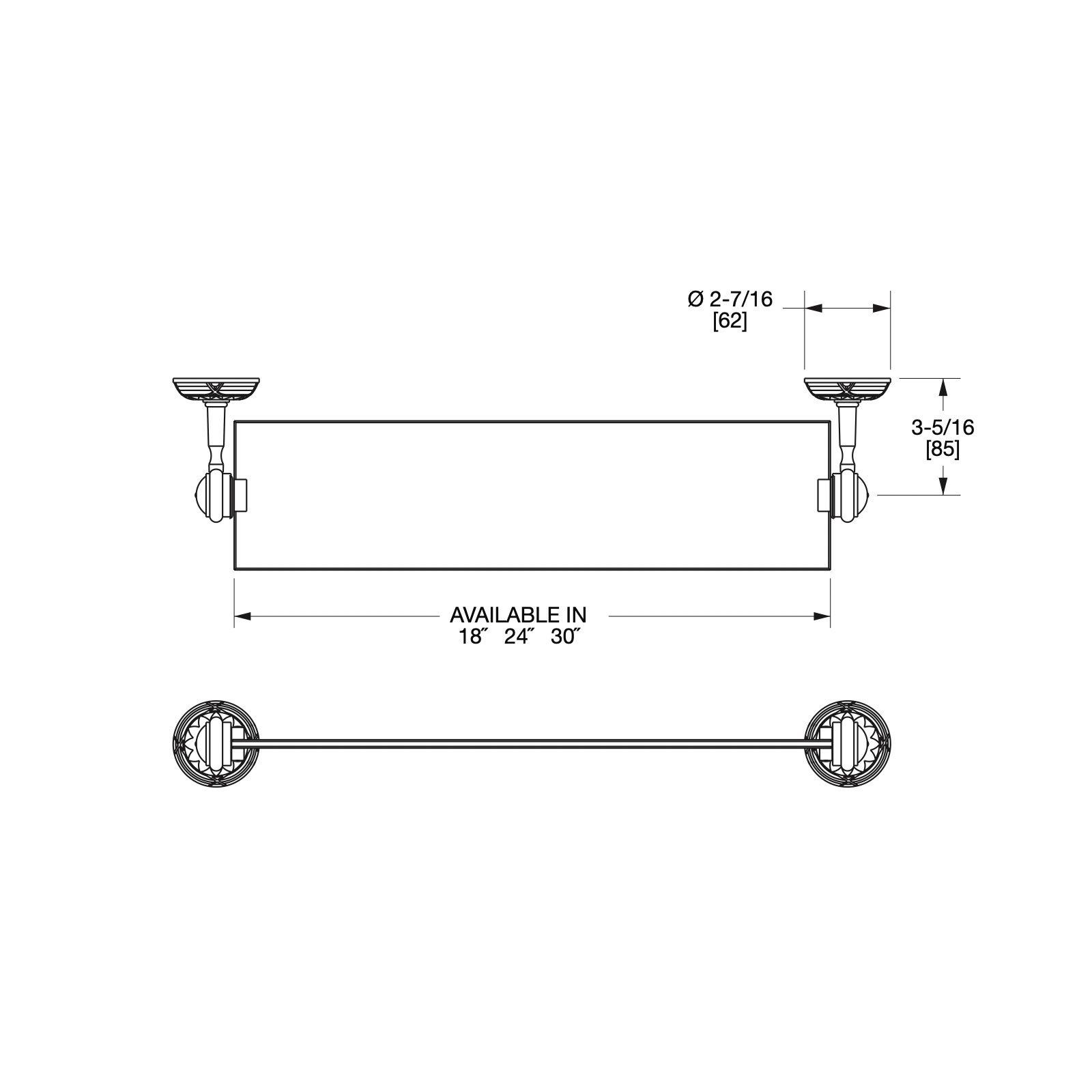  Kệ kính treo tường 762mm Ribbon & Reed - 3686S-30 