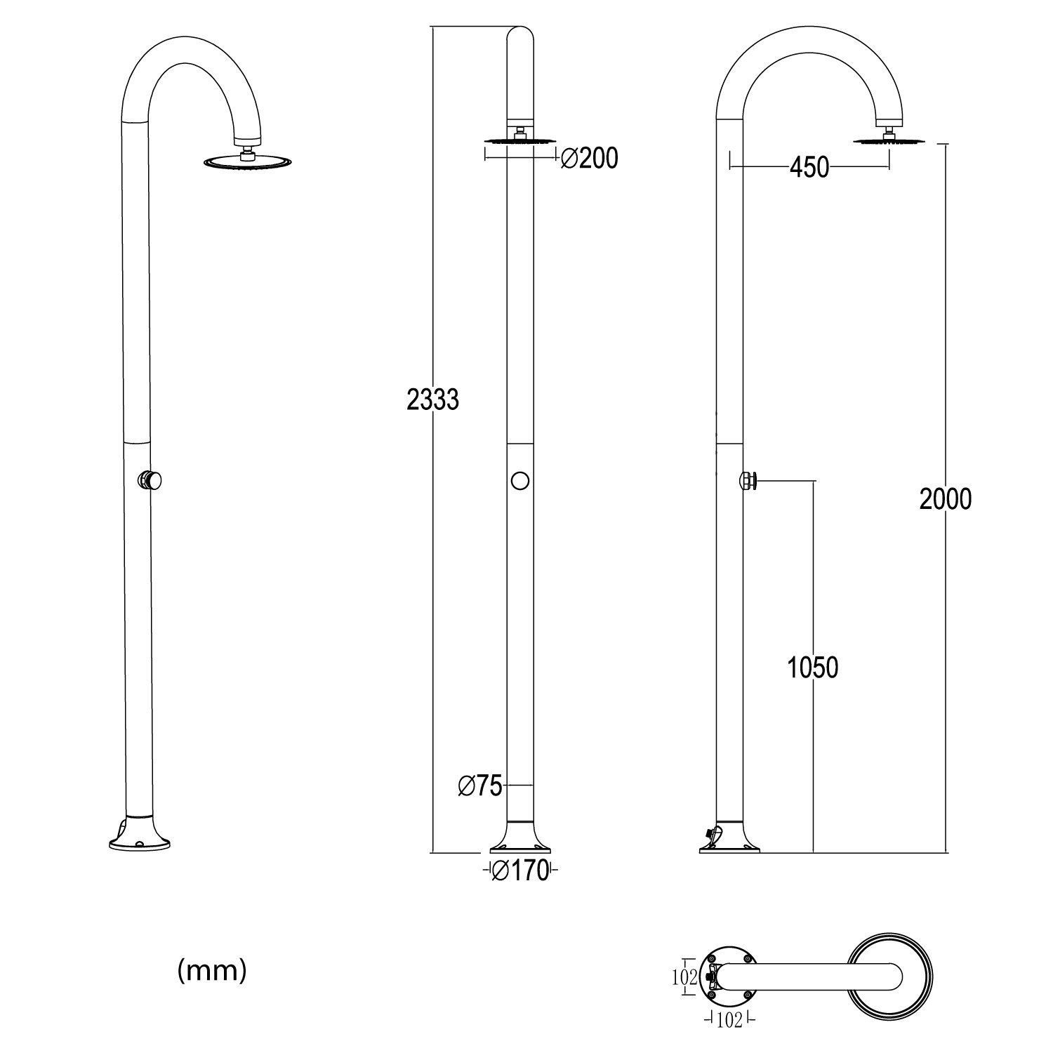 Sen cây ngoài trời hẹn giờ chỉ có nước lạnh - LTG