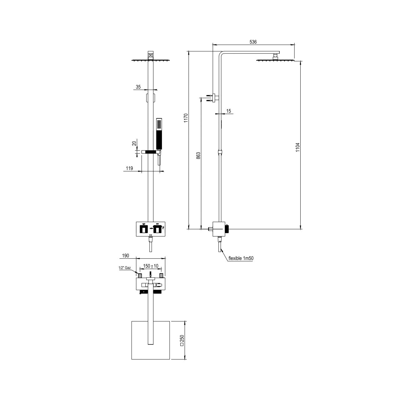  Sen cây gắn tường bằng đồng Myriad - 55796 