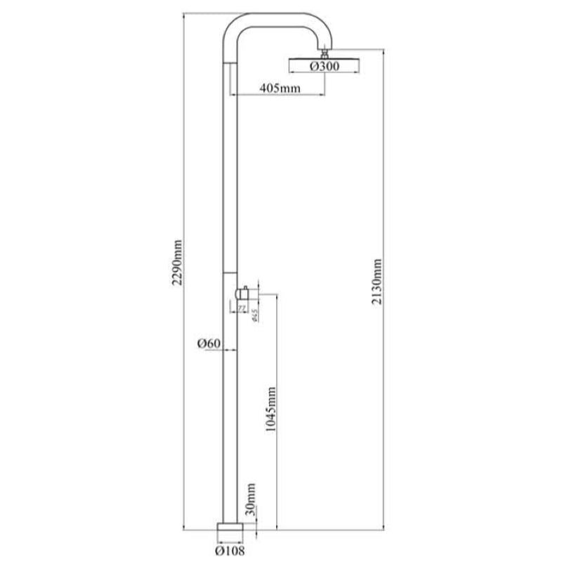 Sen cây ngoài trời bằng stainless steel - 60038