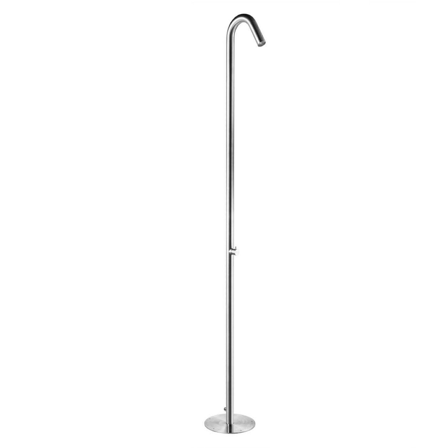 Sen cây ngoài trời chỉ có nước lạnh với ống nước lộ thiên bằng stainless steel - 60061