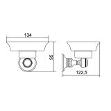  Đĩa đựng xà bông tắm treo tường cổ điển bằng đồng Julia Victoria - 63605 