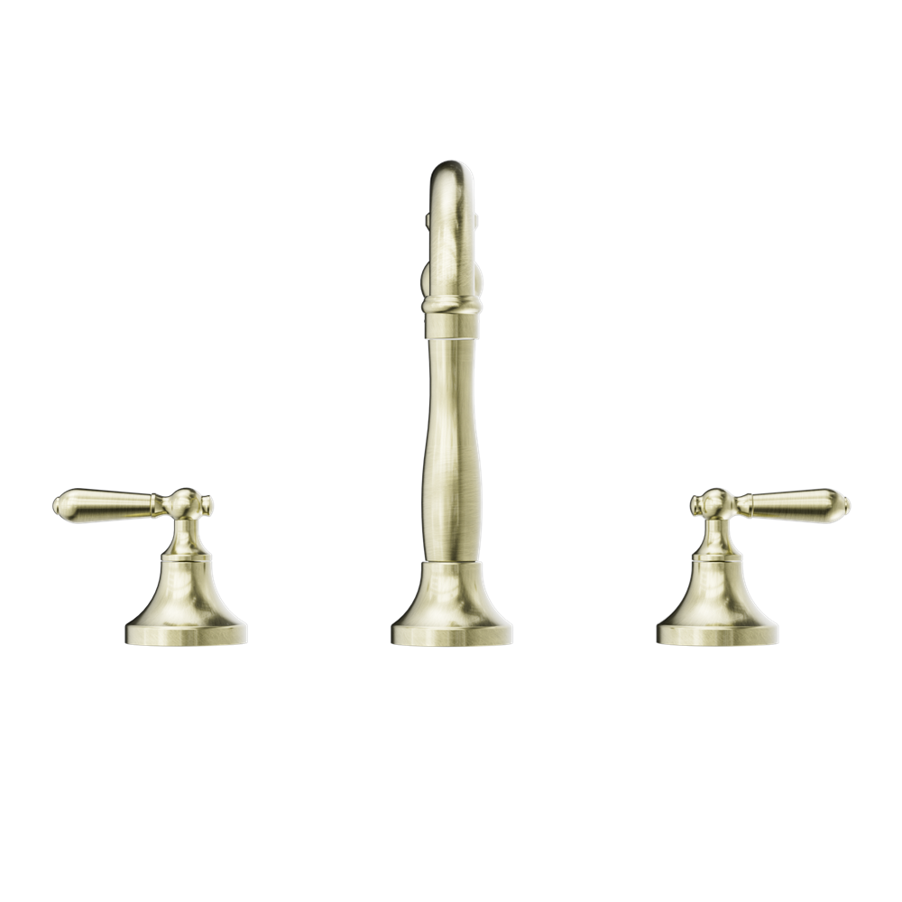 Vòi chậu lavabo 3 lỗ bằng đồng Kory - 692102a02