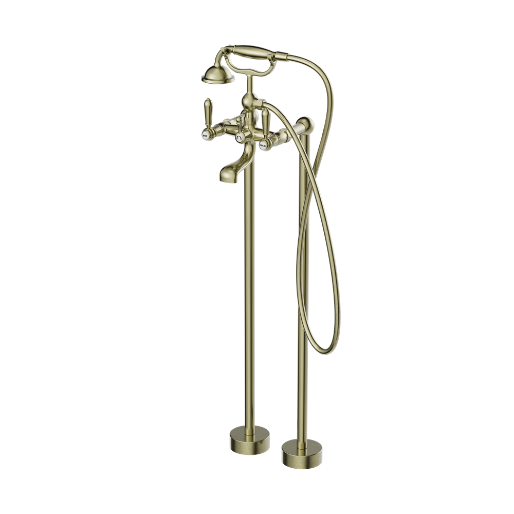 Vòi bồn tắm gắn sàn có sen cầm tay bằng đồng Kory - 692103a02