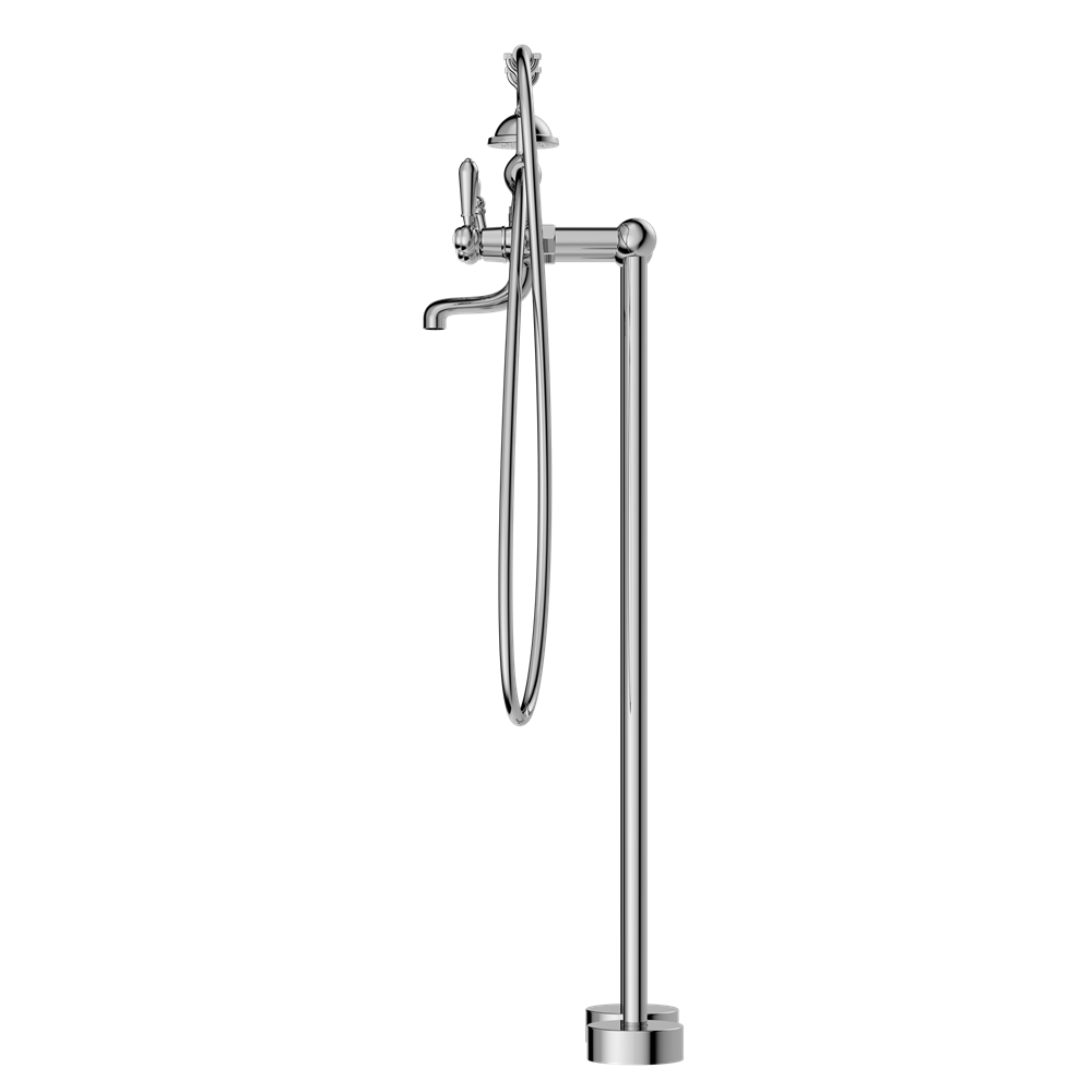Vòi bồn tắm gắn sàn có sen cầm tay bằng đồng Kory - 692103a02