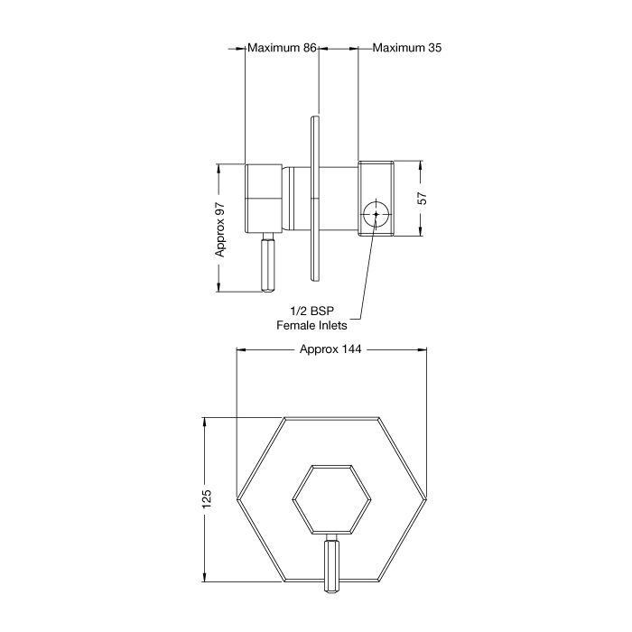 Sen vòi ngoài trời gắn tường ss316 marine grade stainless steel - Ramia