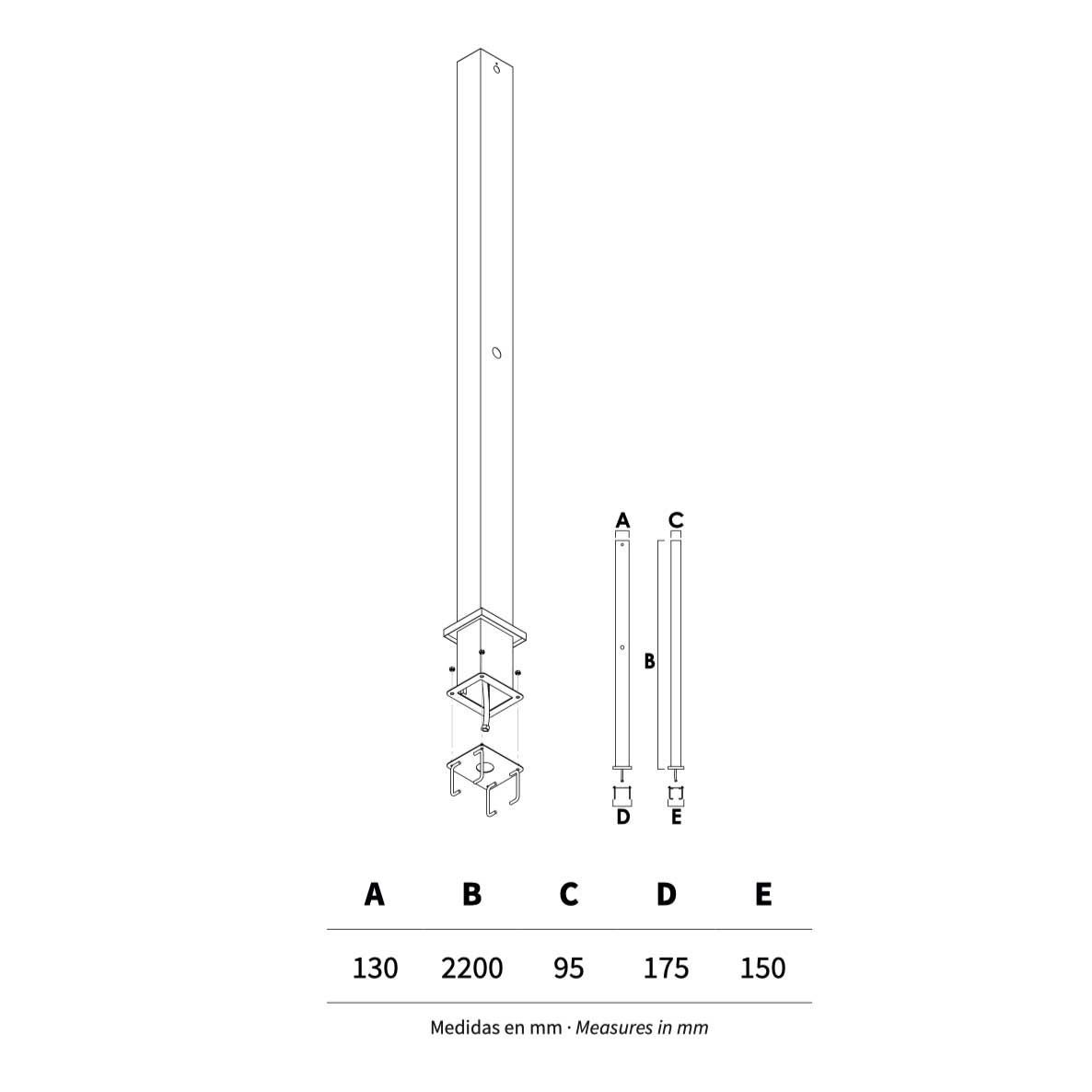Sen cây ngoài trời bằng AISI 316L stainless steel (chống thời tiết đại dương) có vòi rửa chân - AQA86