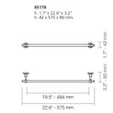  Thanh treo khăn tắm 575mm Scala - 85178 