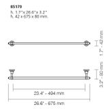  Thanh treo khăn tắm 675mm Scala - 85179 