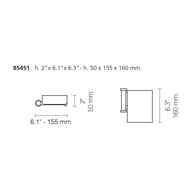  Lô giấy vệ sinh có nắp chụp Gaudi - 85451 