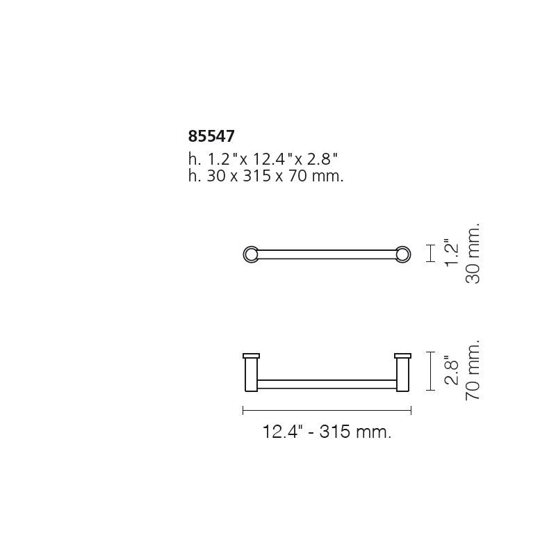  Thanh treo khăn 315mm Star Light Round - 85547 