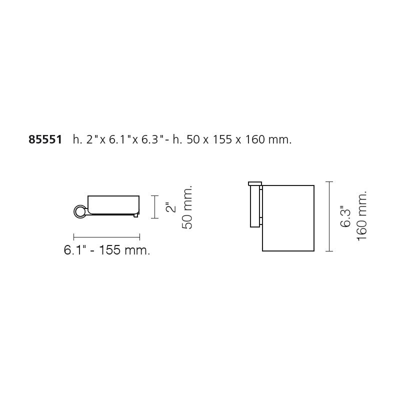  Móc treo giấy vệ sinh có nắp chụp Star Light Round - 85551 