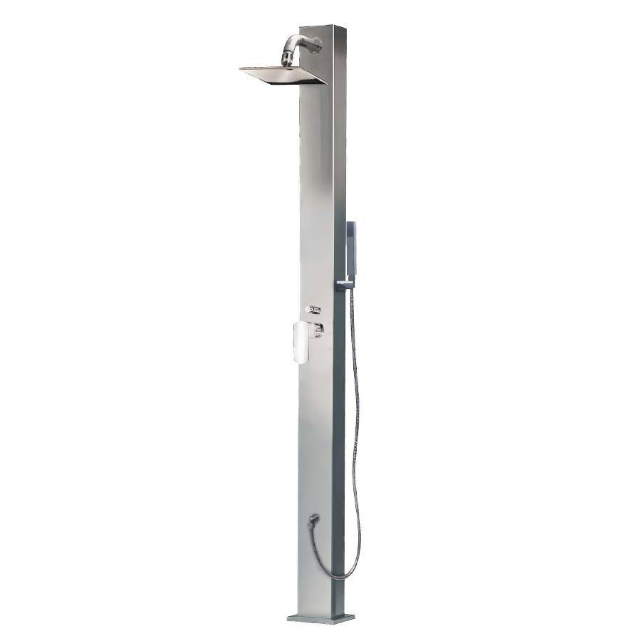 Sen cây ngoài trời bằng AISI 316L stainless steel (chống thời tiết đại dương) có vòi sen cầm tay - AQA86F