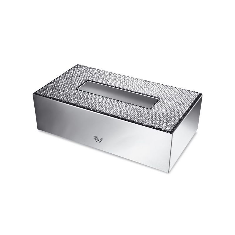 Hộp khăn giấy nạm pha lê Swarovski Star Light Round - 87539