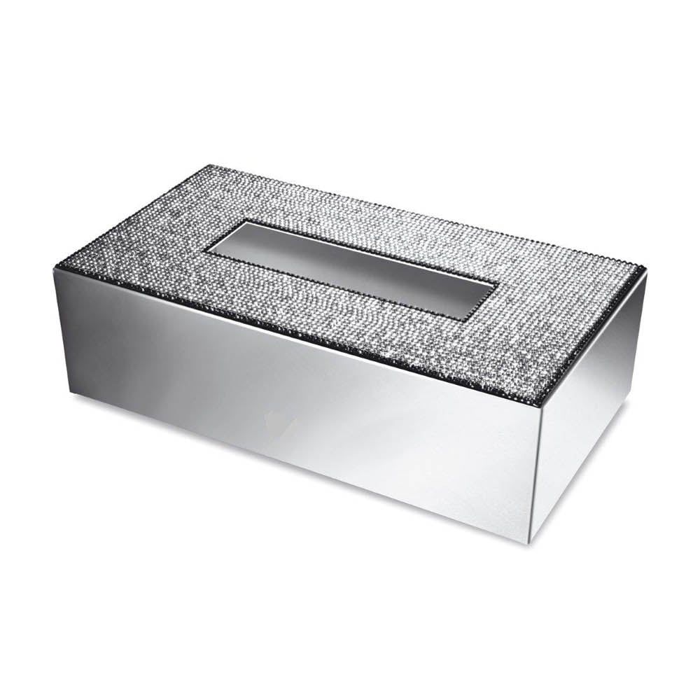 Hộp khăn giấy nạm pha lê Swarovski Star Light Round - 87539