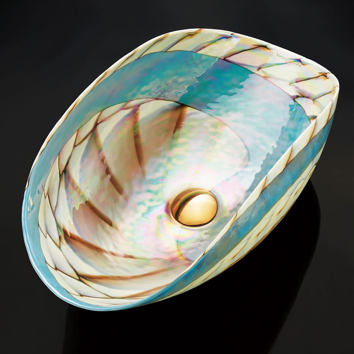 Chậu lavabo vỏ sò đại dương Murano 8754 Tuareg