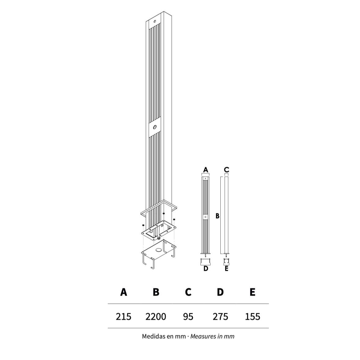 Sen cây ngoài trời bằng AISI 316L stainless steel (chống thời tiết đại dương) - AQA87M