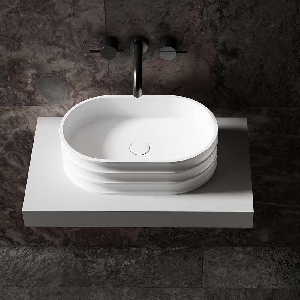  Chậu lavabo đặt bàn bằng solid surface - 8801 