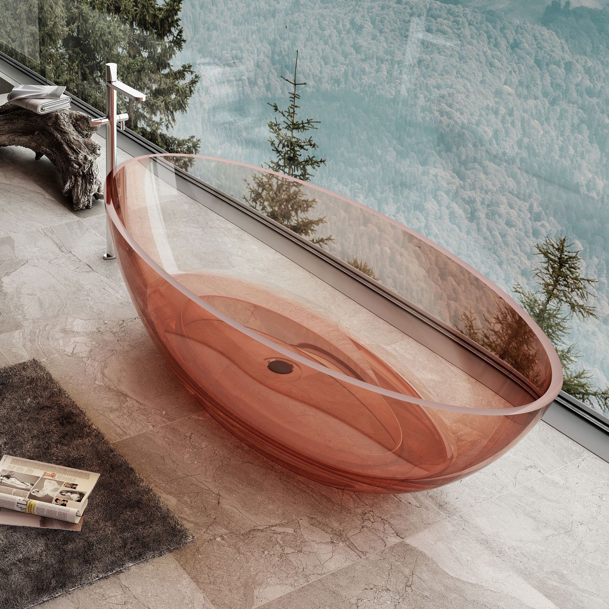 Bồn tắm trong suốt dài 1800mm - 8803T