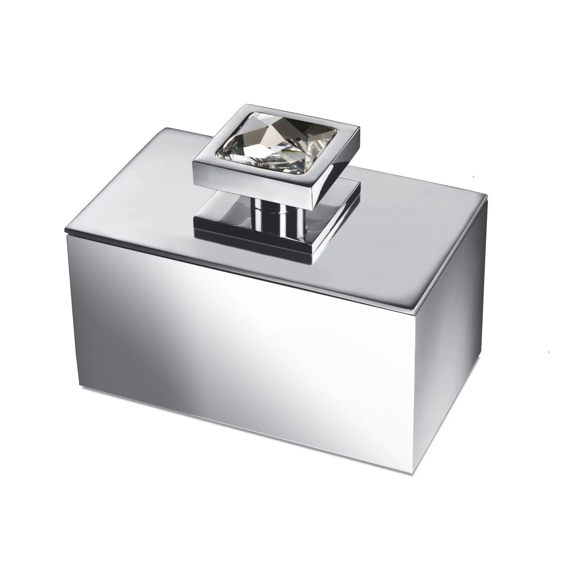 Hũ đựng tăm bông nạm pha lê Swarovski Moon Light Square - 88517