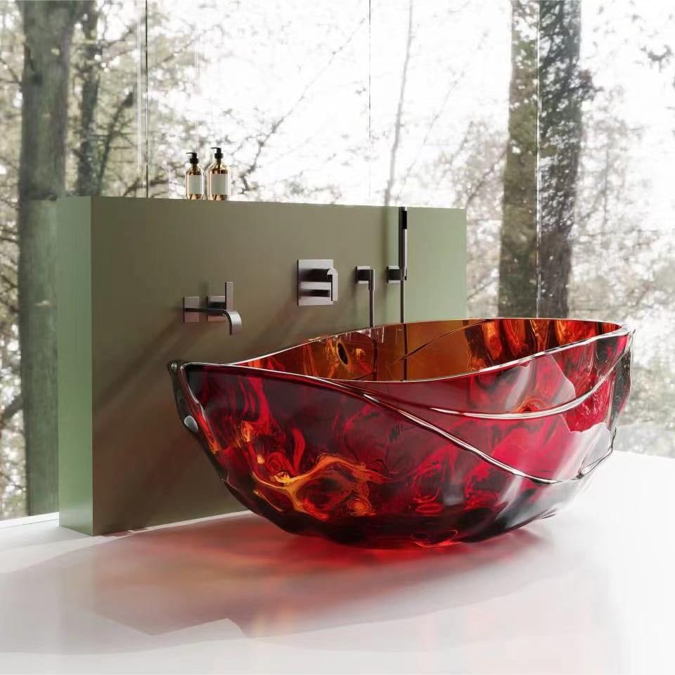 Bồn tắm trong suốt - 8852-Red