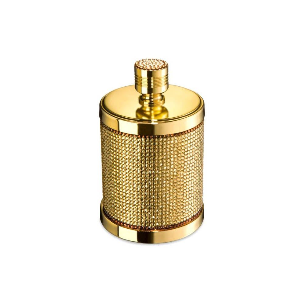 Hũ đựng bông tẩy trang để bàn nạm pha lê Swarovski Star Light Round - 88525