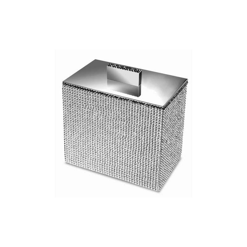 Hũ đựng bông tẩy trang nạm pha lê Swarovski Star Light Square - 88529