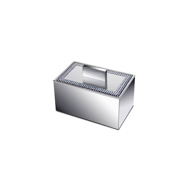 Hũ đựng tăm bông nạm pha lê Swarovski Shine Light Square - 88537