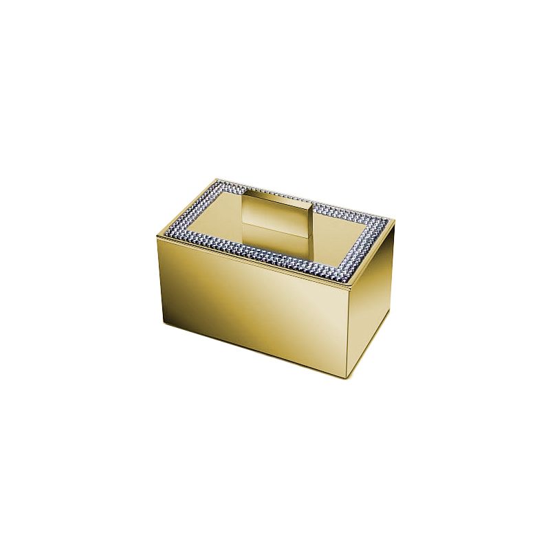 Hũ đựng tăm bông nạm pha lê Swarovski Shine Light Square - 88537