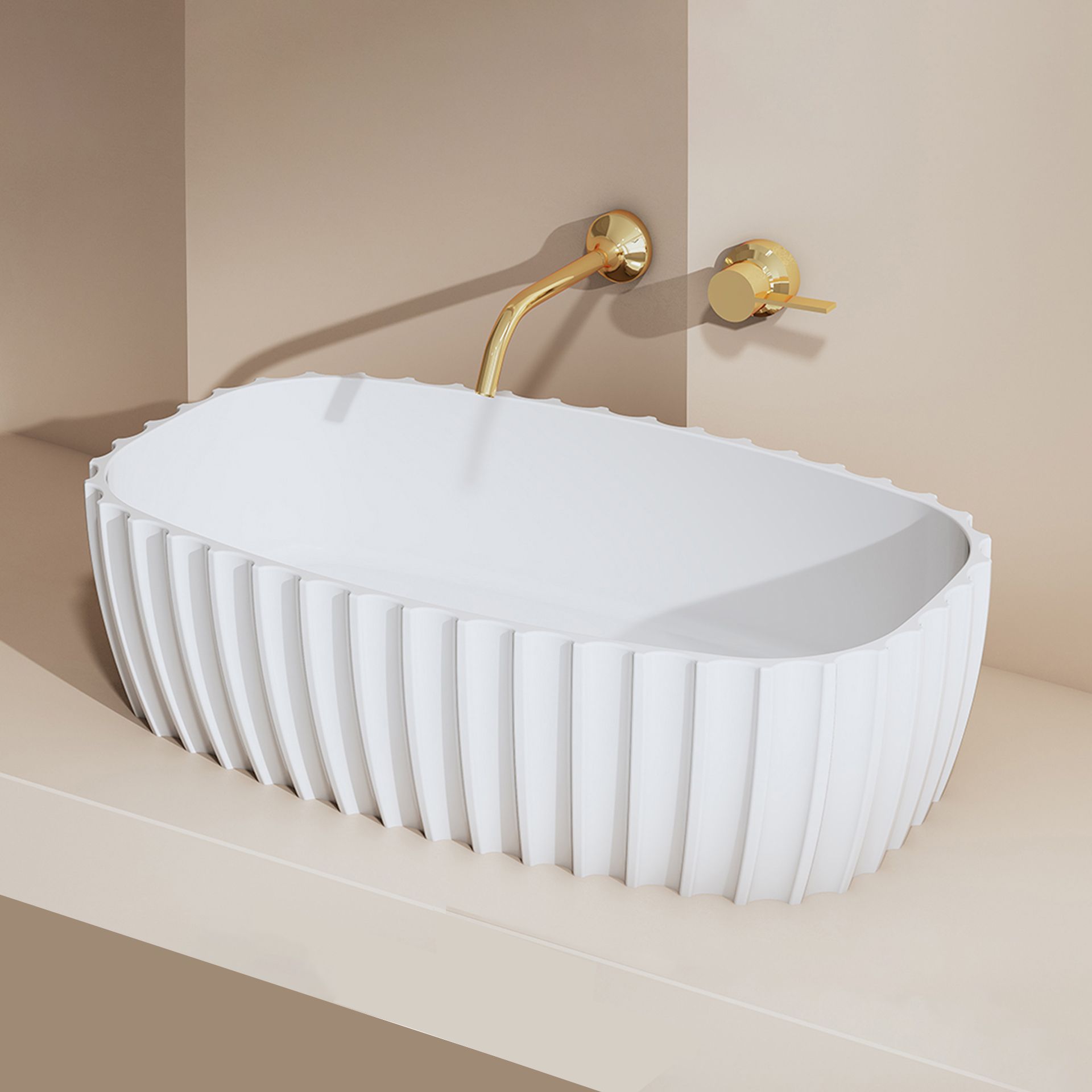  Chậu lavabo đặt bàn bằng solid surface - 8872 