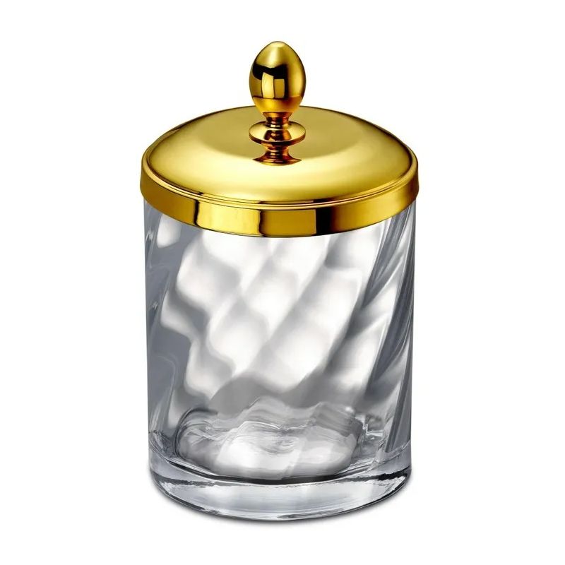 Hũ đựng bông tẩy trang pha lê Spiral - 88804