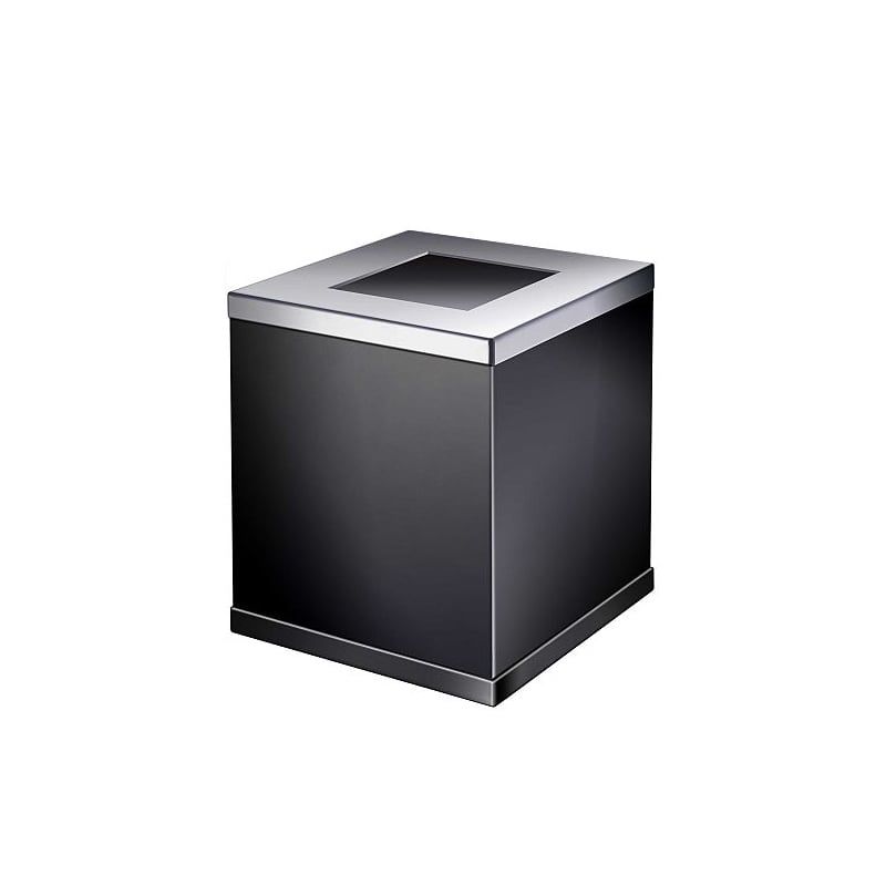 Thùng rác phòng tắm không nắp đậy bằng đồng Serie Black - 89722