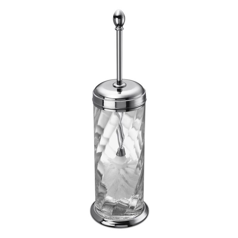 Cọ chà vệ sinh toilet có nắp che bằng pha lê Spiral - 89804