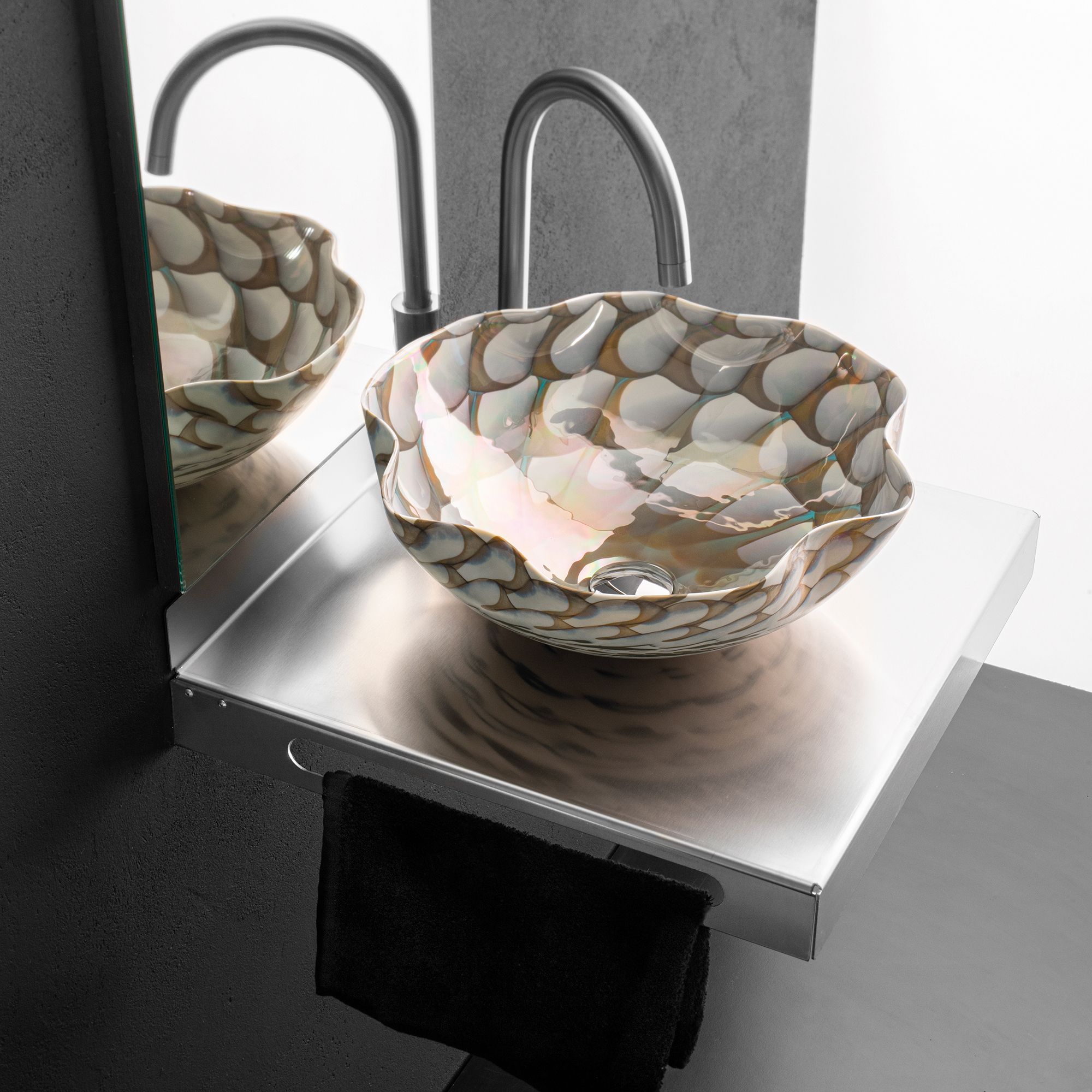 Chậu lavabo vỏ sò đại dương Murano 9103 Ocean