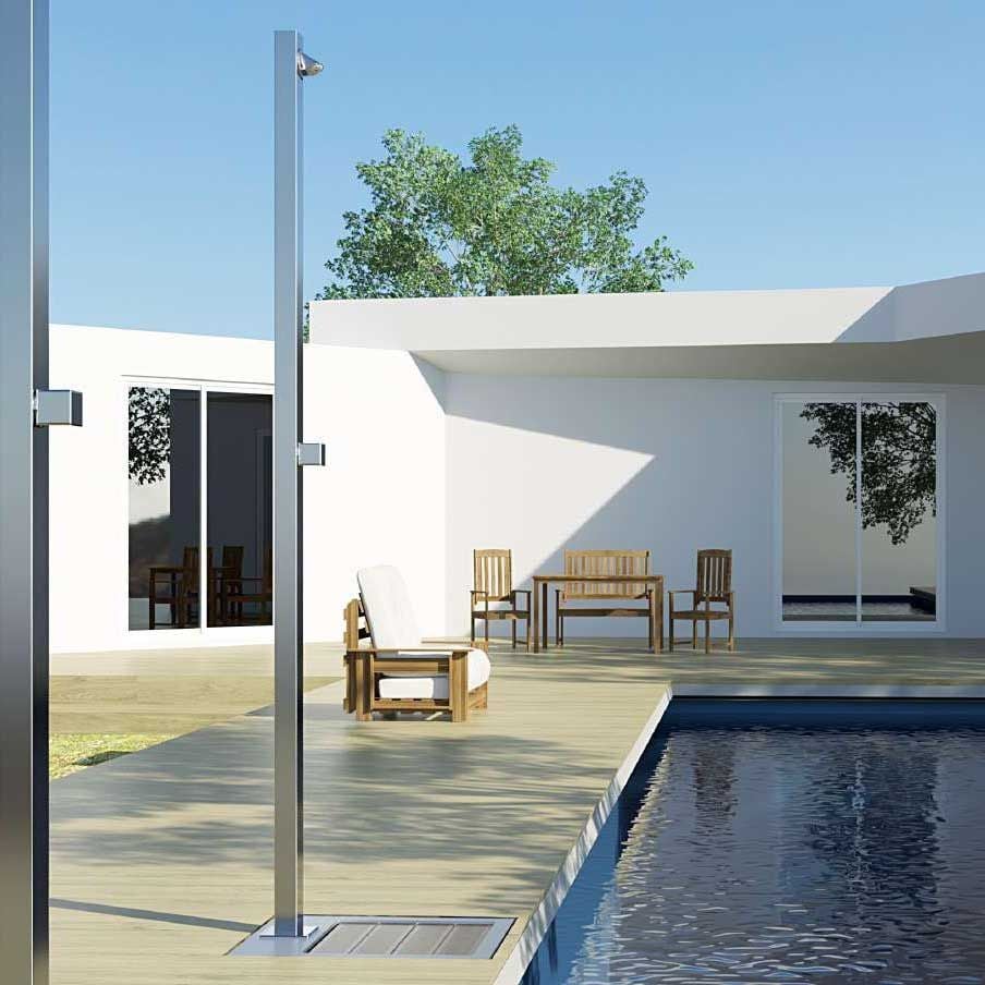 Sen cây ngoài trời nước lạnh bằng AISI 316L stainless steel (chống thời tiết đại dương) - AQA91