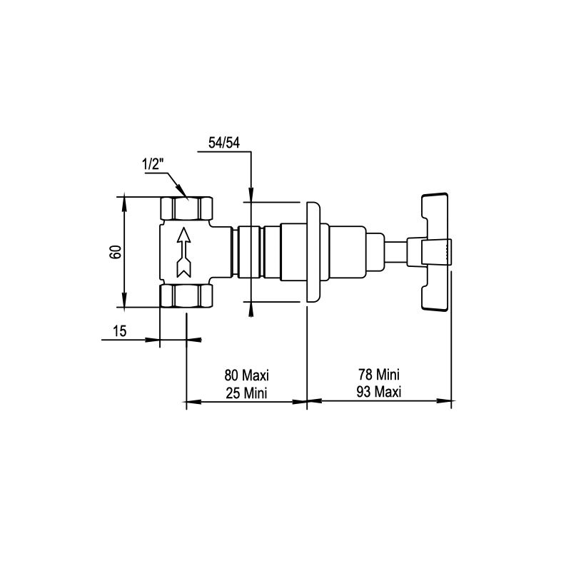 Vòi sen âm tường điều chỉnh nhiệt độ bát sen Ø210mm có vòi sen cầm tay cổ điển bằng đồng Zéphyr - 16003