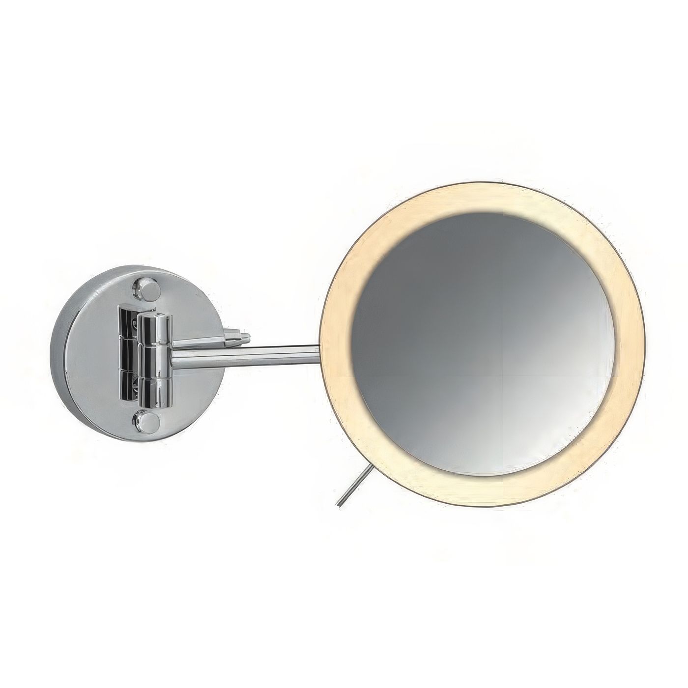 Gương trang điểm treo tường Ø200mm LED lạnh/ấm Windisch - 99650-1/99654-1