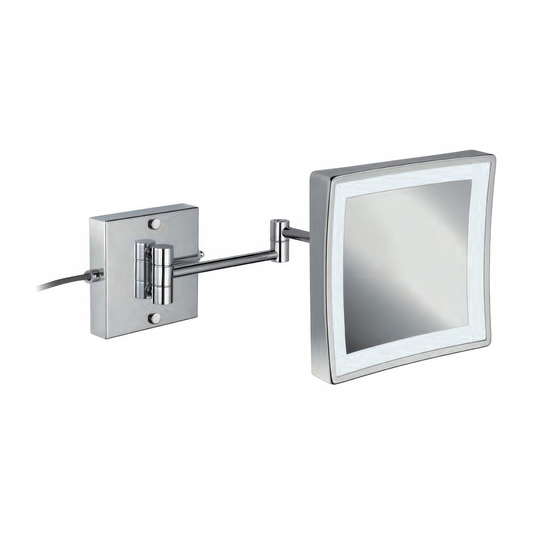 Gương trang điểm treo tường hình vuông LED lạnh/ấm Windisch - 99666-2/99669-2